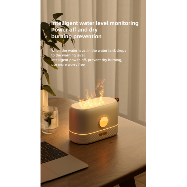 USB Led Home Essential Oil Flame Aromatherapy Diffuser